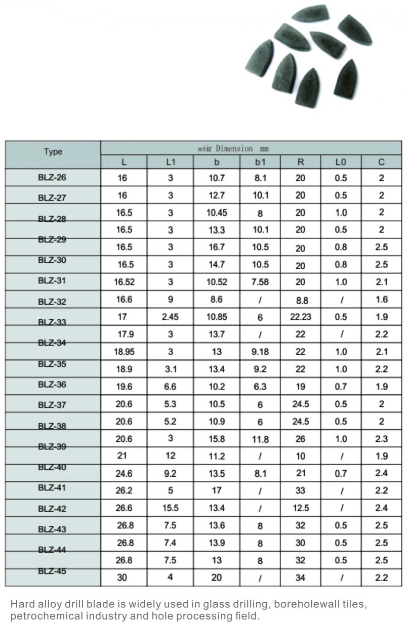 Hard Alloy Drill Blade-2